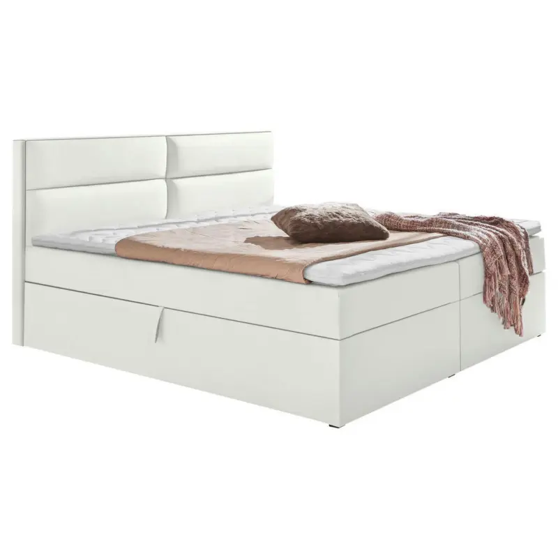 Boxspringbett in Weiß