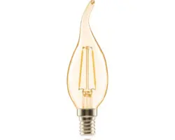 FLAIR LED Kerzenlampe CL35 E14/2W(18W) 180 lm 2000 K warmweiß amber Windstoß Kerzenlampe