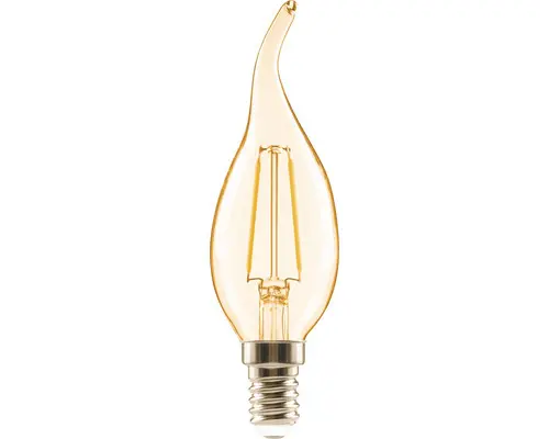 FLAIR LED Kerzenlampe CL35 E14/2W(18W) 180 lm 2000 K warmweiß amber Windstoß Kerzenlampe