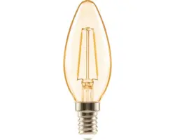 FLAIR LED Kerzenlampe C35 E14/2W(18W) 180 lm 2000 K warmweiß amber