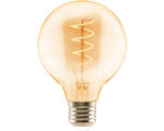 Hornbach FLAIR LED Globelampe G80 E27/4W(28W) 300 lm 2200 K warmweiß amber spiral