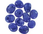 Hornbach Aquariumdekoration Glas-Nuggets 0,75 kg dunkelblaulich