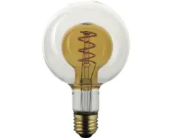 FLAIR LED Globelampe G95 E27/4W(25W) 250 lm 1800 K warmweiß klar/gold