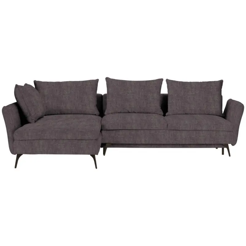 Ecksofa in Webstoff Grau