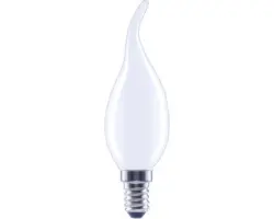 FLAIR LED Kerzenlampe dimmbar CL35 E14/4W(40W) 470 lm 6500 K tageslichtweiß matt Windstoß Kerzenlampe
