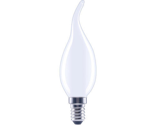 FLAIR LED Kerzenlampe dimmbar CL35 E14/4W(40W) 470 lm 6500 K tageslichtweiß matt Windstoß Kerzenlampe