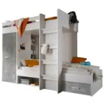 XXXLutz Lauterach - Ihr Möbelhaus bei Bregenz Etagenbett 90/200 cm Weiß, Hellgrau