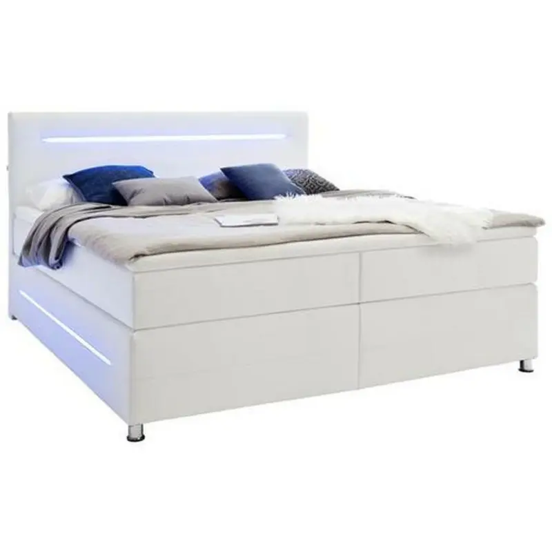 Boxspringbett 180/200 cm in Weiß