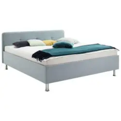 Polsterbett 180/200 cm in Blau