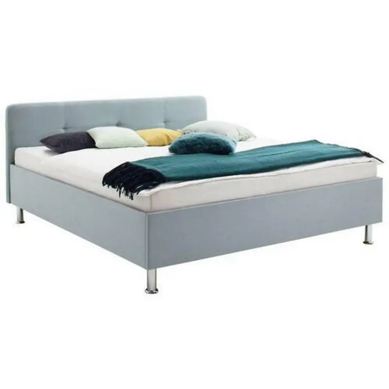 Polsterbett 180/200 cm in Blau