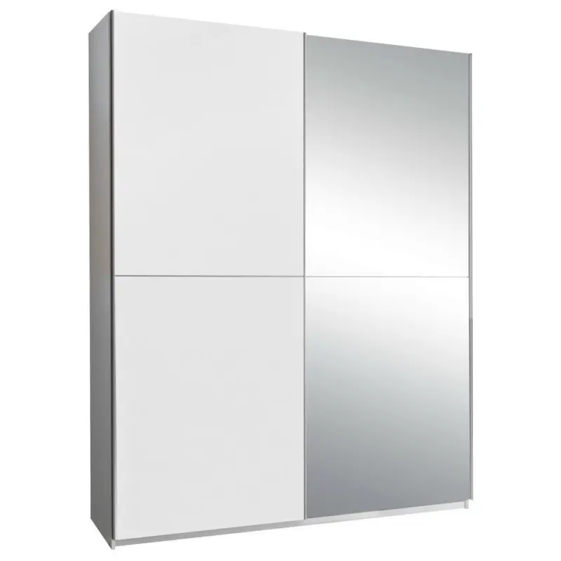 Schwebetürenschrank in Weiß