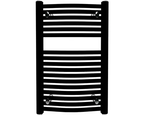 Badheizkörper Rotheigner Swing 690x445 mm schwarz Anschluss Beidseitig unten