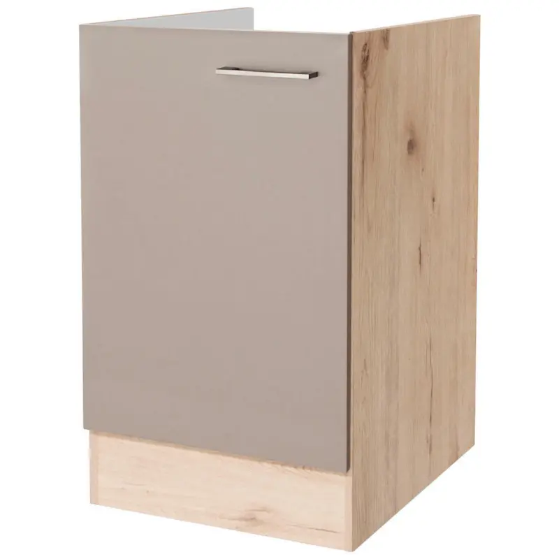 Spülenunterschrank 50/85/57 cm in Eichefarben, Champagner