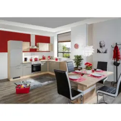 Eckküche 280/170 cm in Eichefarben