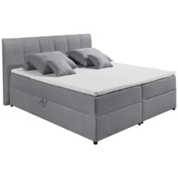 Boxspringbett 180/200 cm in Grau