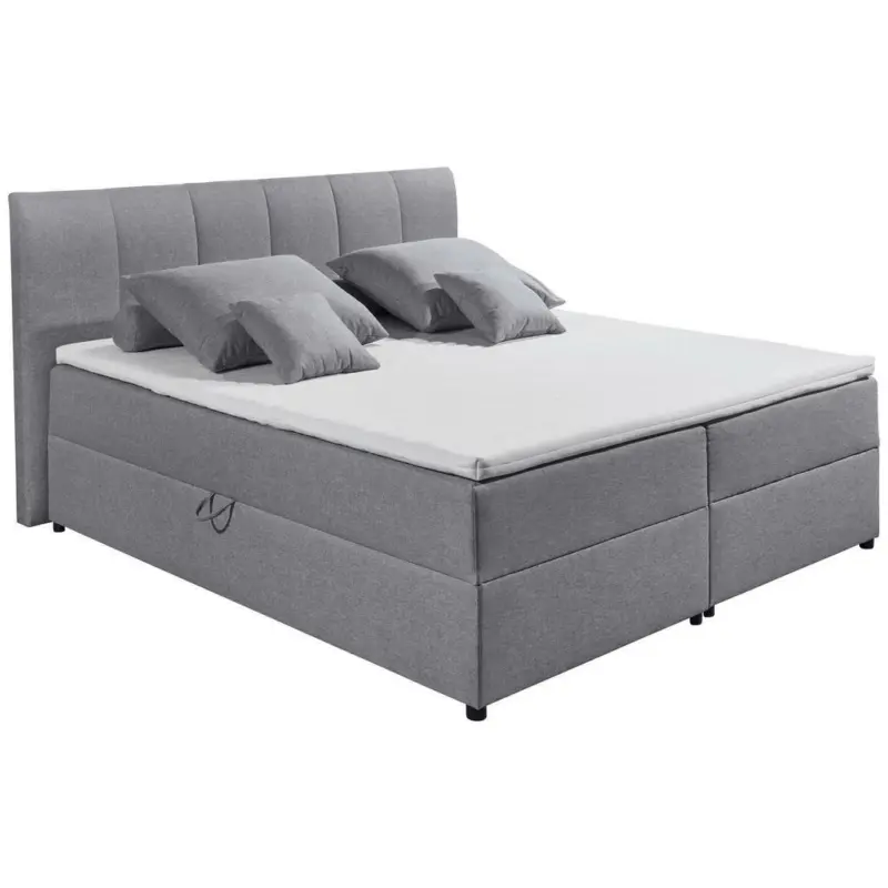 Boxspringbett 180/200 cm in Grau