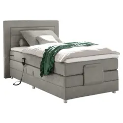 Boxspringbett 120/200 cm in Hellgrau