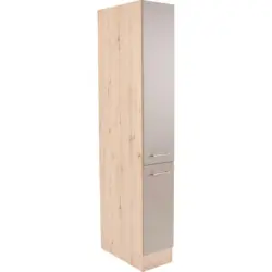 Apothekerschrank 30/200/57 cm in Eichefarben, Champagner