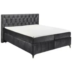 Boxspringbett 180/200 cm in Anthrazit