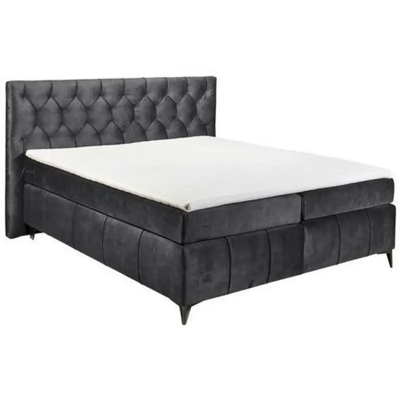 Boxspringbett 180/200 cm in Anthrazit