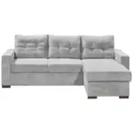 XXXLutz Lauterach - Ihr Möbelhaus bei Bregenz Ecksofa in Mikrovelours Hellgrau