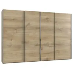 Schwebet&uuml;renschrank in Eichefarben