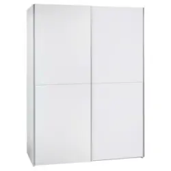 Schwebetürenschrank in Weiß