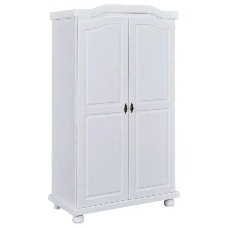 Drehtürenschrank in Weiß