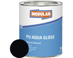 MODULAN 6200 PU Lack Aqua Gloss RAL 9005 tiefschwarz 750 ml