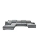 XXXLutz Lauterach - Ihr Möbelhaus bei Bregenz Wohnlandschaft in Velours, Mikrofaser Dunkelgrau