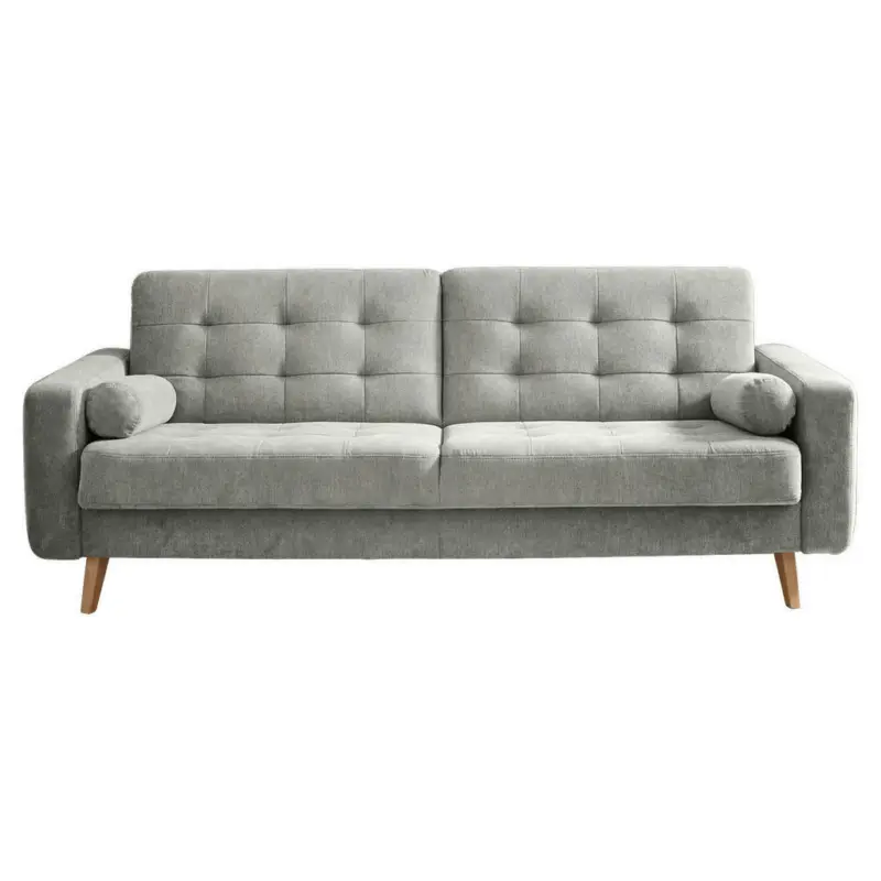 Schlafsofa in Mikrovelours Schlammfarben