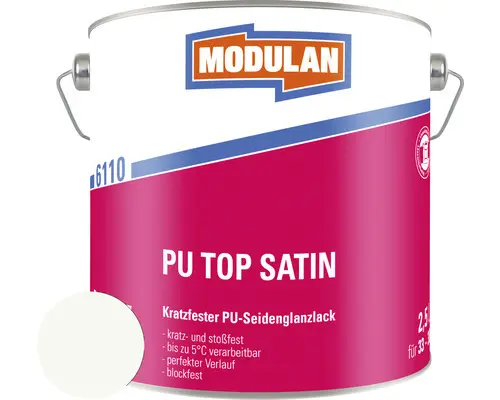 MODULAN 6110 PU Lack Top Satin RAL 9016 verkehrsweiß 2,5 L