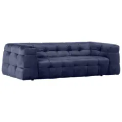 Megasofa in Flachgewebe Hellgrau