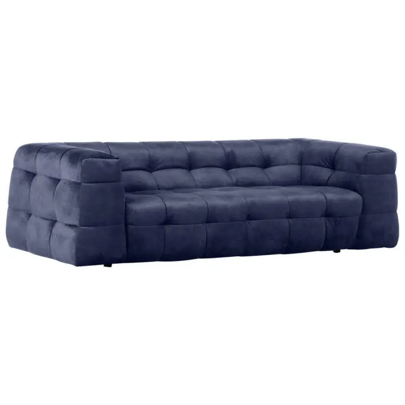 Megasofa in Flachgewebe Hellgrau