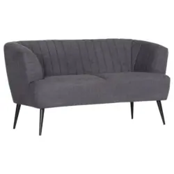 Sitzbank in Textil Dunkelgrau