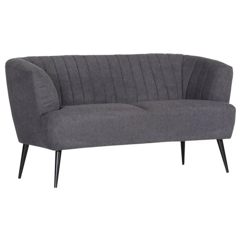 Sitzbank in Textil Dunkelgrau