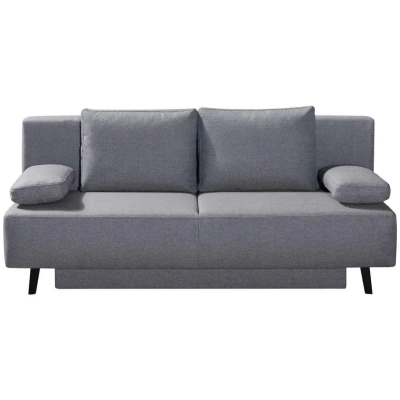 Schlafsofa in Webstoff Grau