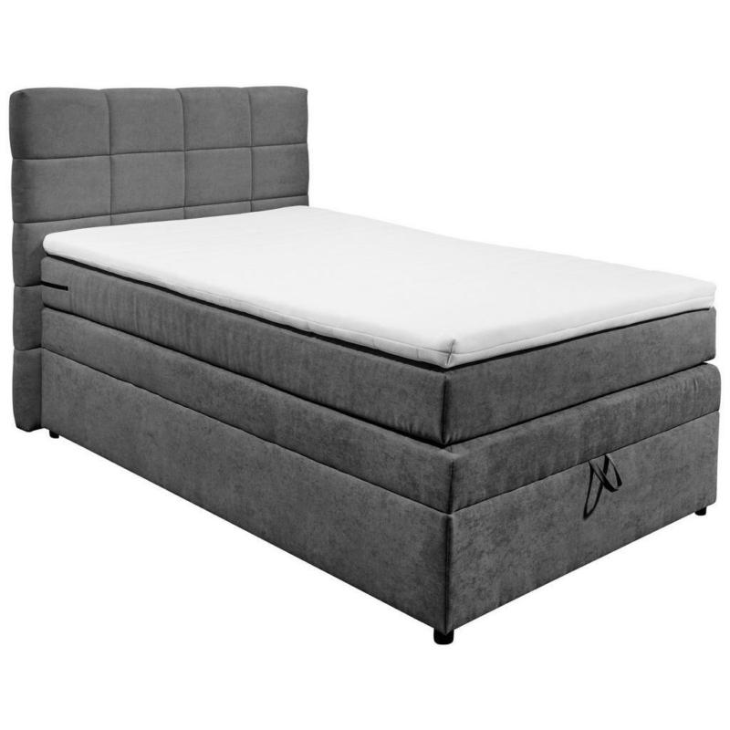 Boxspringbett 120/200 cm in Anthrazit