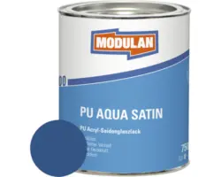 MODULAN 6200 PU Lack Aqua Satin RAL 5010 enzianblau 750 ml