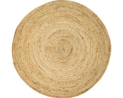 Teppich Jute natur rund Ø 160 cm