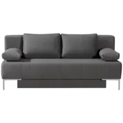 Schlafsofa in Webstoff Anthrazit