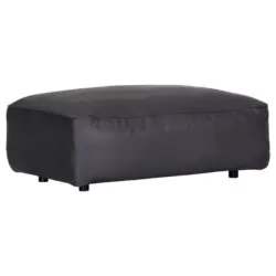 Hocker in Textil Dunkelgrau