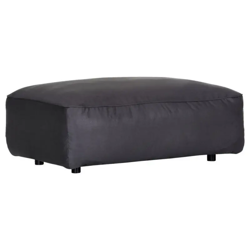 Hocker in Textil Dunkelgrau