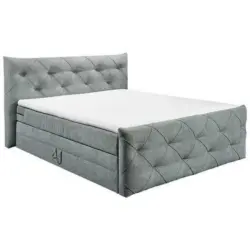 Boxspringbett 180/200 cm in Grau