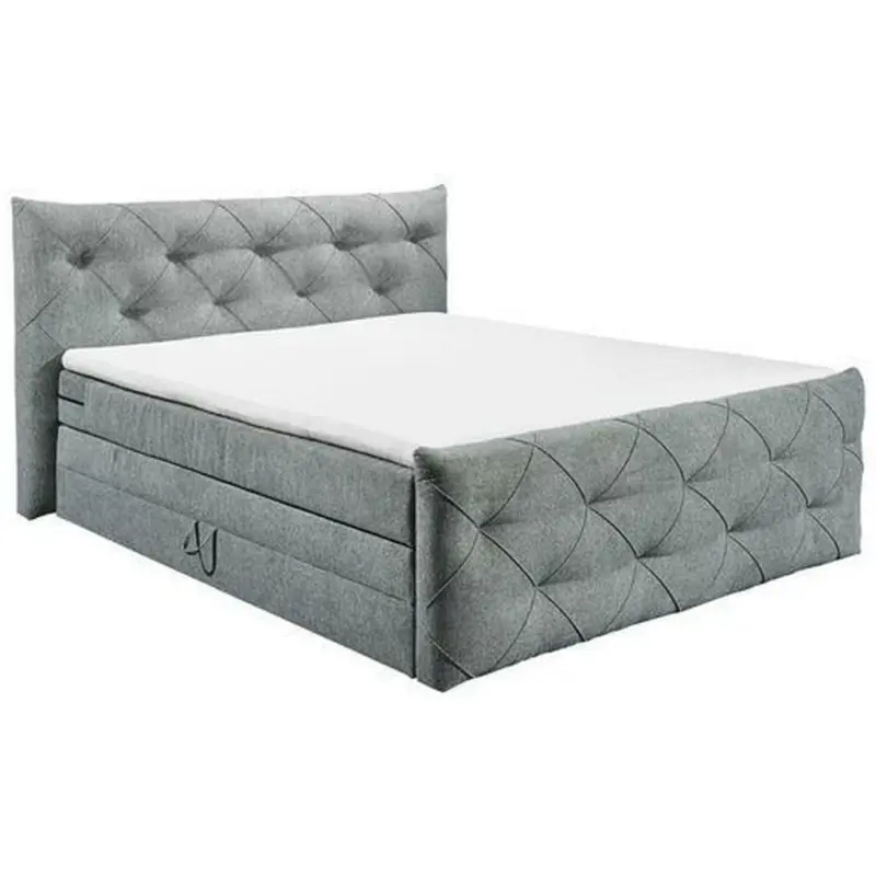 Boxspringbett 180/200 cm in Grau