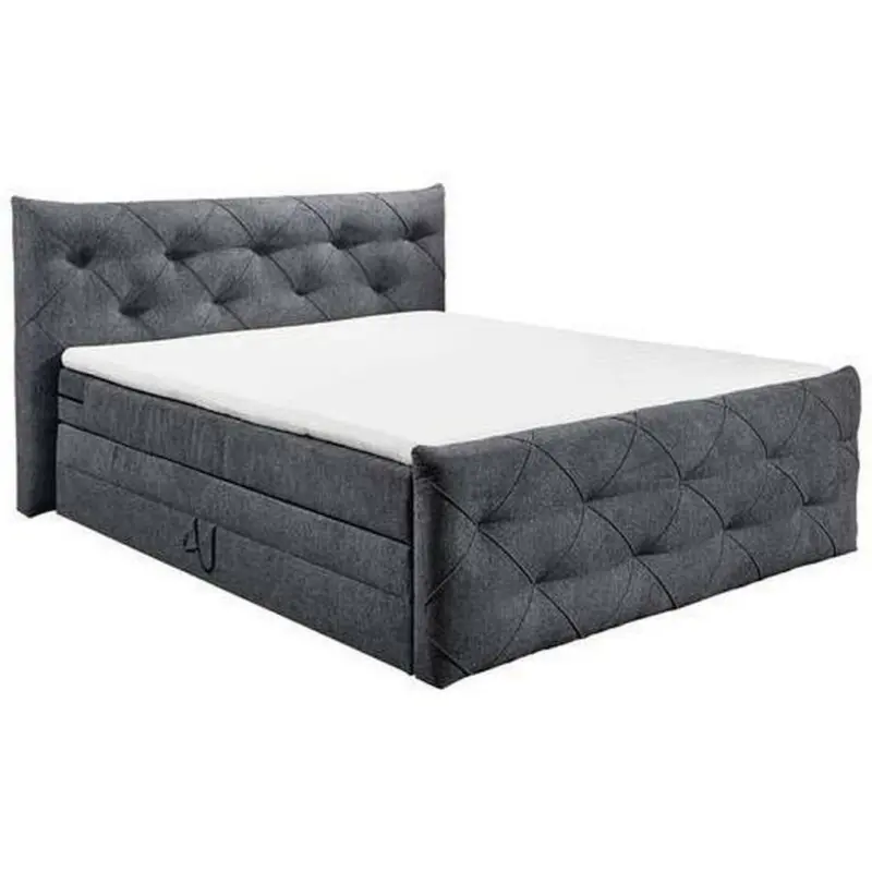 Boxspringbett 180/200 cm in Anthrazit