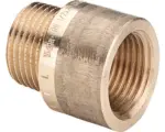 Hornbach Hahnverlängerung Viega 1/2" IG1/2" AG 12,5 cm Rotguss verchromt 3525