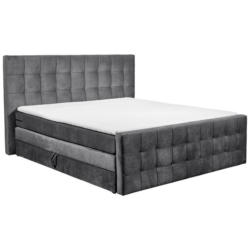 Boxspringbett 180/200 cm in Anthrazit