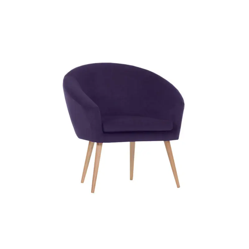 Sessel in Flachgewebe Lila