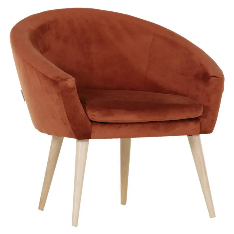 Sessel in Flachgewebe Orange